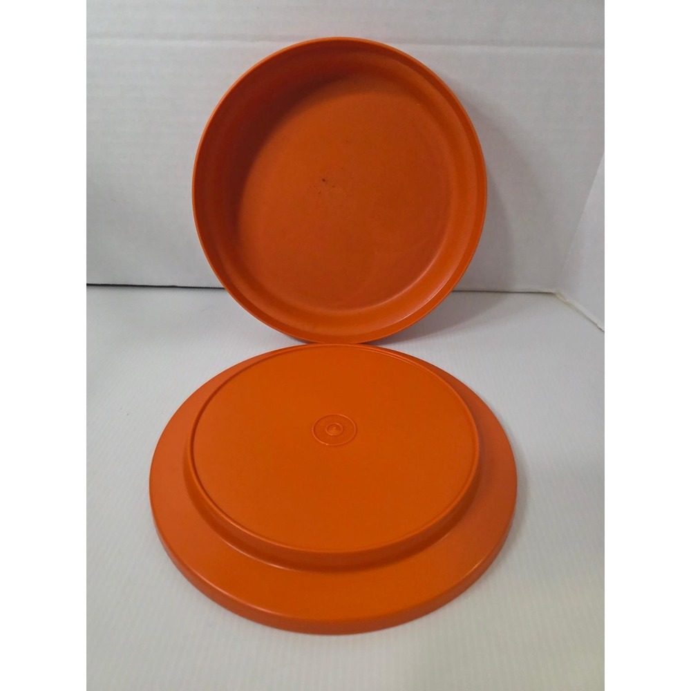 Tupperwareβ Dinner Plate Set 9" Orange Fair 1336 1337